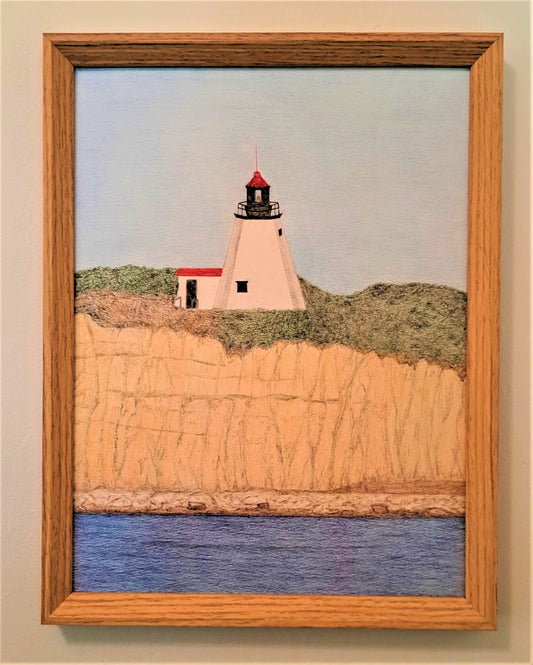 9" x 12" A Plimouth, MA Lighthouse