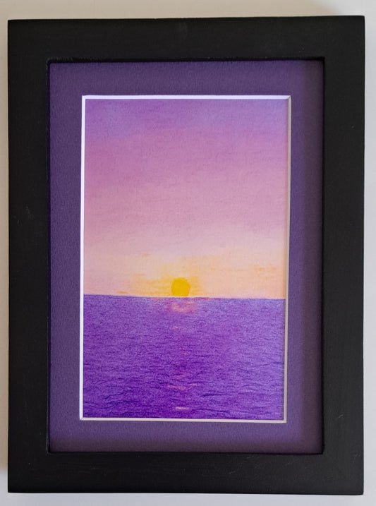 A view from purple:  5" x 7" frame, 4" x 6" print